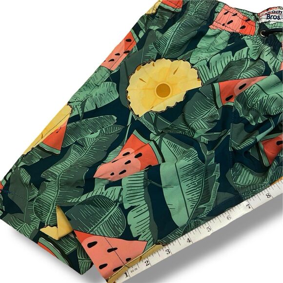 Beach Bros‎ Mens Swim Trunks Floral Medium - Picture 7 of 8